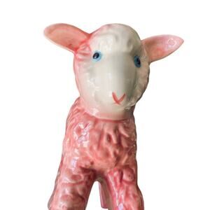 Vintage HULL Pottery Planter Pink Lamb -40's -Highly Collectible- Succulents